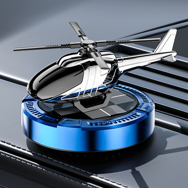 차량용 프리미엄 방향제 센트리스 태양열 헬리콥터 새차선물 장식품 방향제 10ml, 1개, 블루 블랙체리