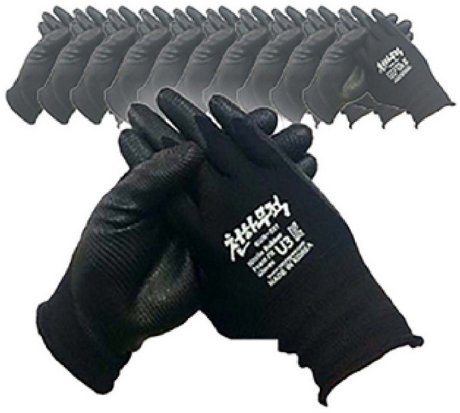 천하무적 승리 U3 니트릴 폼 장갑, U3 니트릴폼 장갑 블랙 S, 10개