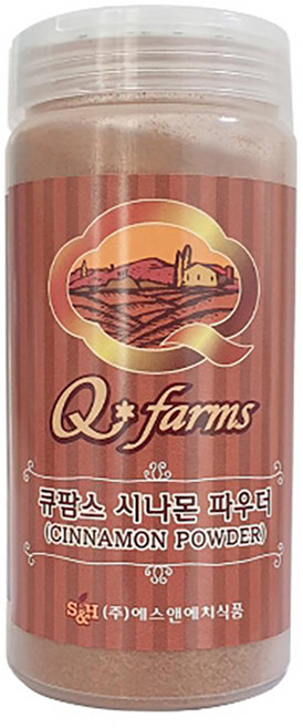 큐팜스 시나몬 계피 토핑파우더 180g 1박스 12개 계피가루, 12개입