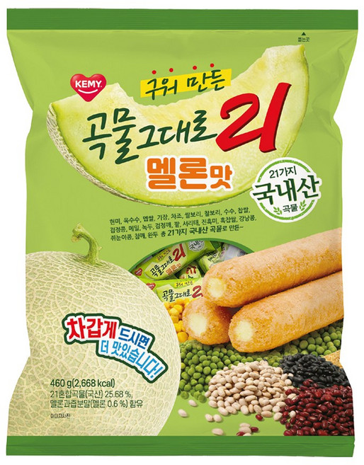 곡물그대로21 구워만든 멜론맛, 1개, 460g