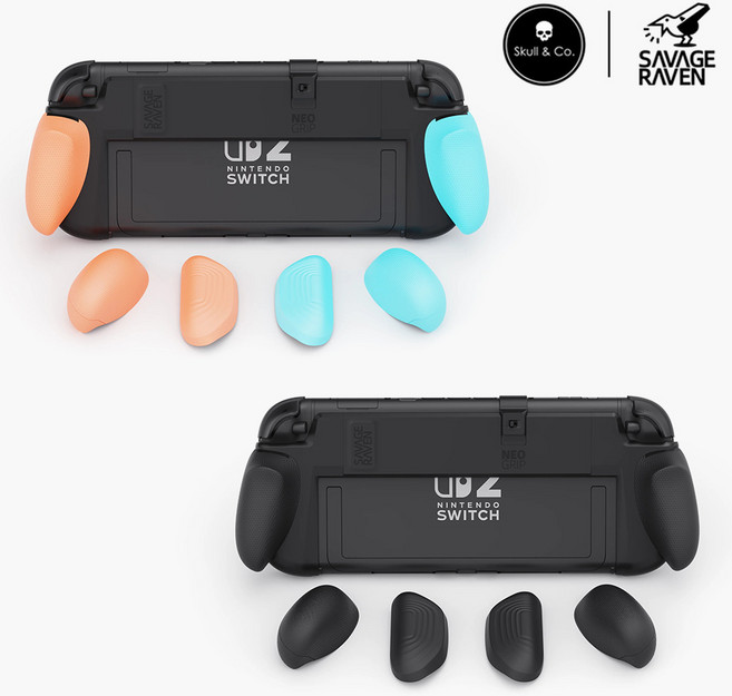 스컬앤코 닌텐도 스위치2 네오 그립 케이스, 1개, 블랙