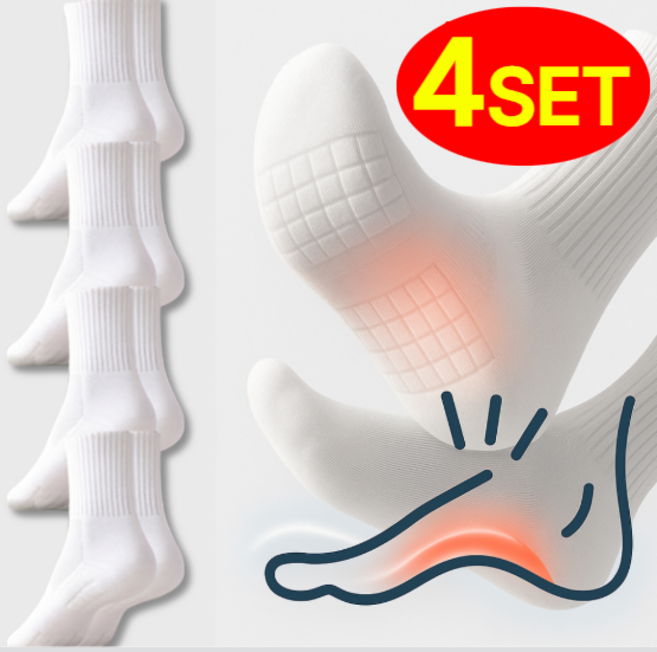 충격 흡수! 모두해 통증 싹 족저근막염 아치 쿠션 스포츠 양말 - 러닝 조깅 축구 배드민턴