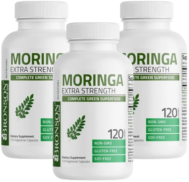 브론슨 모링가 5000mg 120캡슐 3개, 120정 - 쿠팡