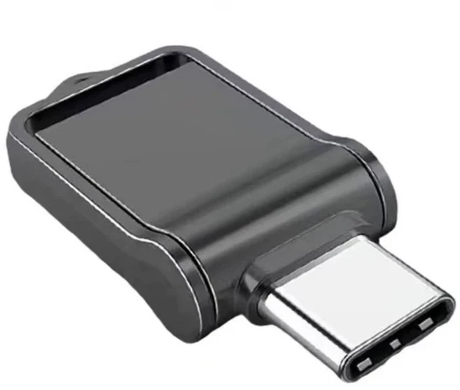 USB Type-C 隨身碟, 1個, 128GB帶扣黑色