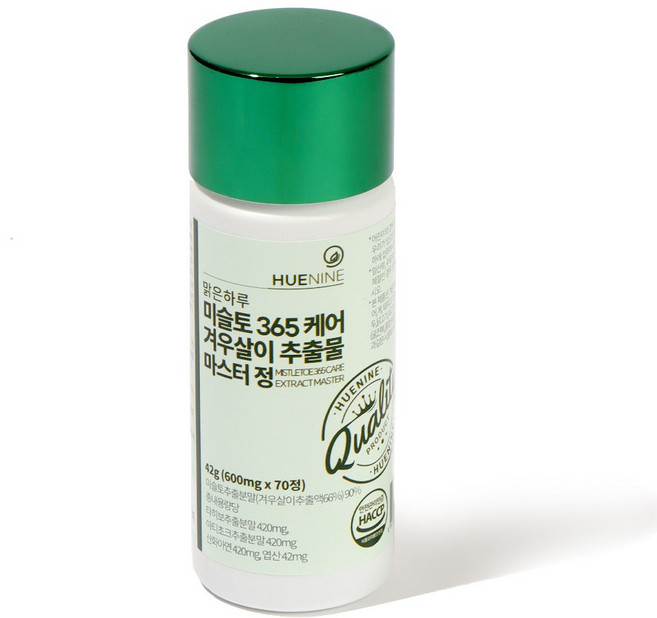 휴나인 미슬토 참나무 겨우살이 추출물 타히보 아티초크 엽산 아연 키토산 365 케어, 70정, 1개