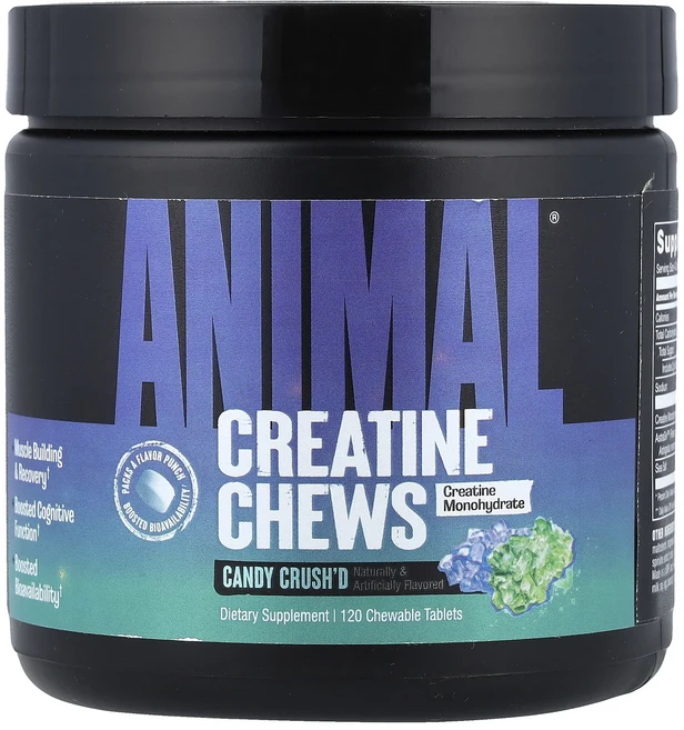 매우편하고 Animal 크레아틴 츄 캔디 크러쉬드 츄어블 정 120정 끝내주게잘나가는상품, Animal크레아틴츄캔디크러쉬드츄어블정120정, 1 - 쿠팡