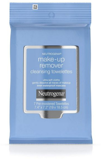Neutrogena뉴트로지나 메이크업 리무버 클렌징 타월렛 7개 개수 포장은 다를 수 있습니다, 7 Count (Pack of 1), 1개