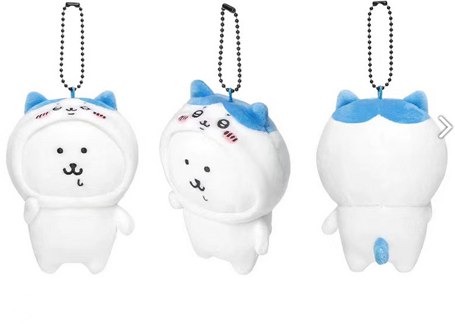 치이카와&산리오 캐릭터 귀여운 봉제인형 가방고리 키홀더 10cm, 1개, 옵션3