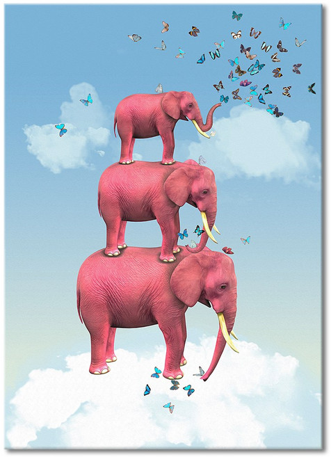 풍수아트 재물운 코끼리 32종 신혼 집 인테리어 부부 집들이 개업 선물 거실 풍수 그림 액자, 30.가족코끼리