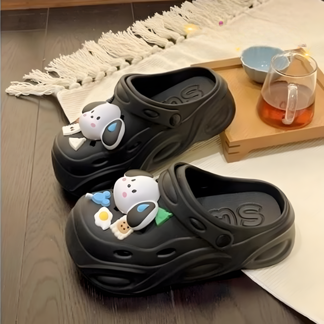 비브온 푹신한 여성 키높이 통굽 슬리퍼