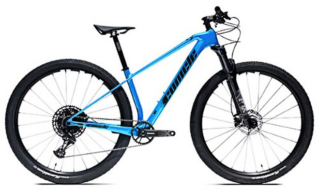 풀카본 29인치 블리츠 스램 SX 12단 산악 MTB 자전거, 1개, 180cm, 블루_15인치
