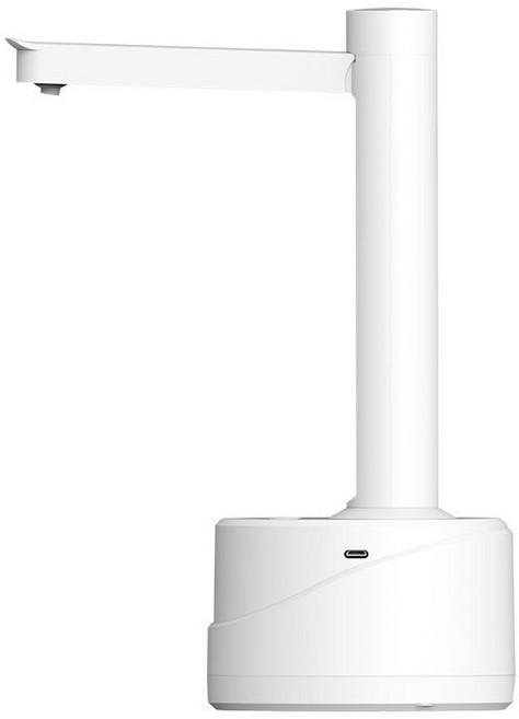 電動抽水器 桶裝水抽水器 一鍵自動出水 家用辦公室飲水機, 1個, 【白色】三檔定量出水（送1.2米軟管), 白色