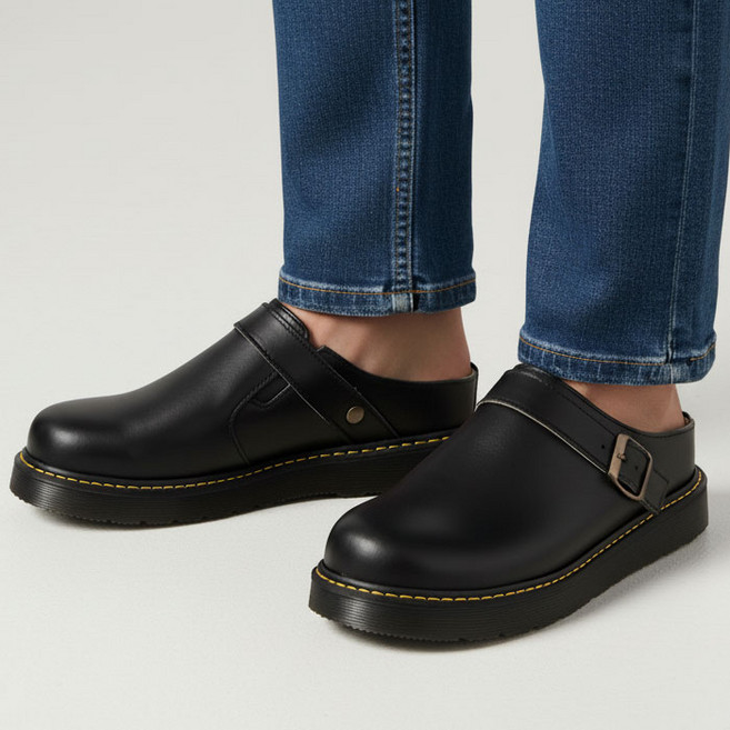 젠틀러슈 남성 뮬 슬리퍼 블로퍼 발편한 쿠션 미끄럼방지 캐주얼 사무실화 키높이 효과