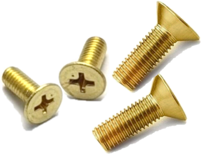 볼트창고 신주 접시머리볼트 황동십자볼트 M3~M10, 1개