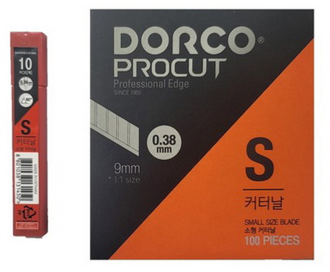 도루코 커터날 S날 1000개입 사무용커터날 문구용 제도 칼날 gi, 1000개