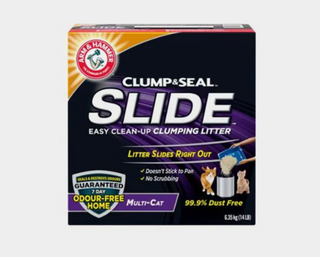 암앤헤머 클럼프앤씰 슬라이드 멀티캣 응고형 고양이 모래, 6.35kg, 3개, 숲향