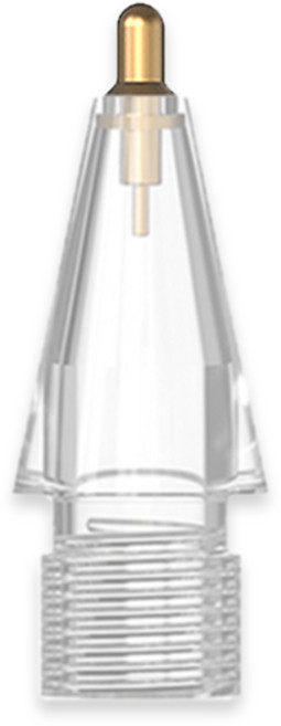 오래쓰는 호환 애플펜슬 반영구 펜촉 샤프 메탈 교체형 1 2세대, 반영구펜촉-반투명골드, 1개