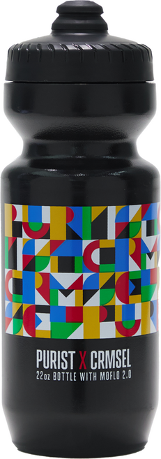 퓨리스트x크림서울 콜라보 디자인 프리미엄 물통, 1개, 650ml, 컬처 믹스 블랙