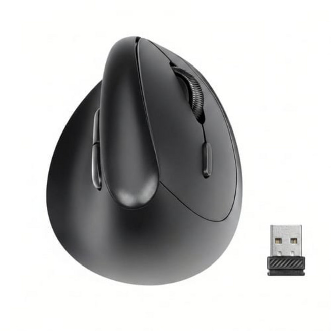 코시 작은 손 미니 버티컬 무소음 무선 마우스, Soft Black(블랙컬러), CoMPACT/M4142WL