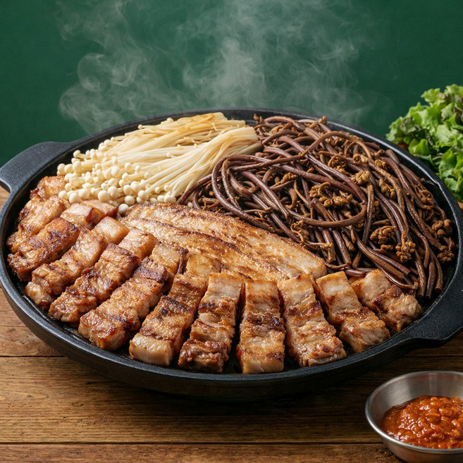 [육중대] 불판 위 제주식 고사리+삼겹살 총 300g, 3개