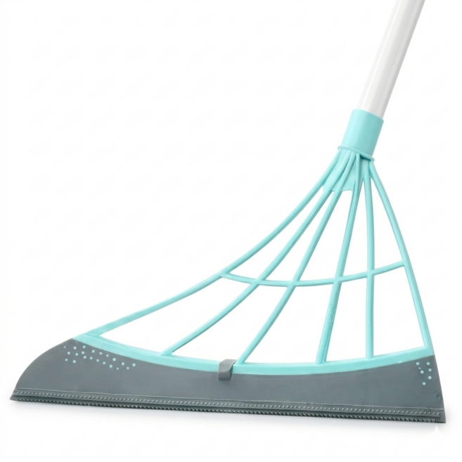 다용도 실리콘 빗자루 먼지 물기 제거 고무 스퀴지, 민트, 1개