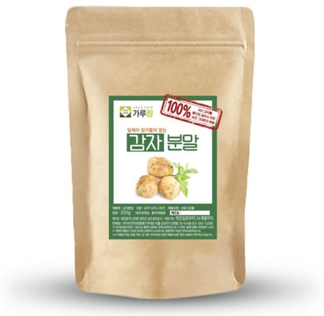 가루랑 자연가루 국산 감자분말 선식 200g aa0+5460Yc, 1g, 1개 - 쿠팡