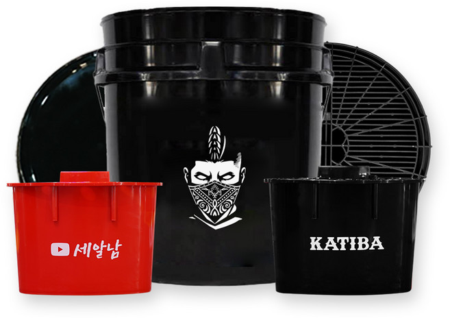 카티바 세차 버킷 풀세트 18L 대용량