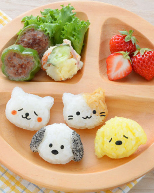 강아지&고양이 미니주먹밥세트, 옐로우, 1개