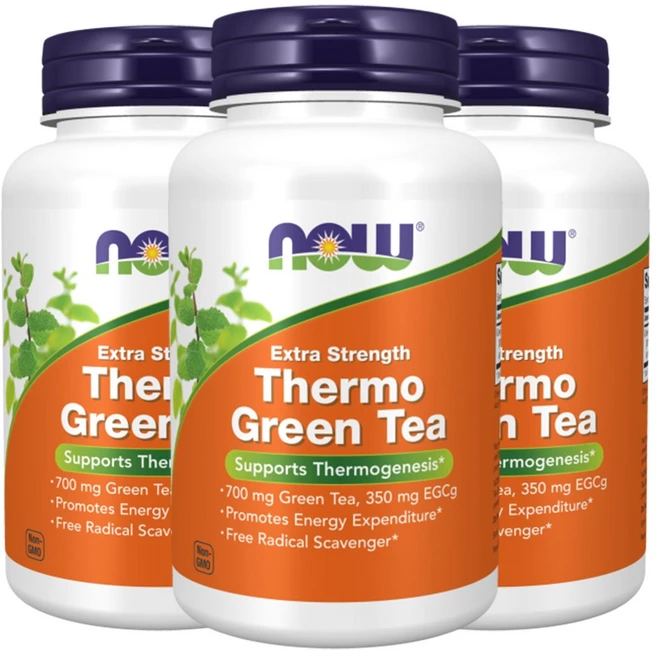 [3세트] 나우푸드 써모 그린티 엑스트라 스트렝스 90 베지캡슐 녹차 잎 추출물 EGCG, 90정, 3개 - 쿠팡