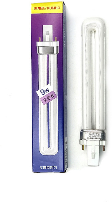 번개표 정품/KKD-2200 전용 램프 포충용 살충램프 FPX9BL 9W형광램프, 기타색, 1개