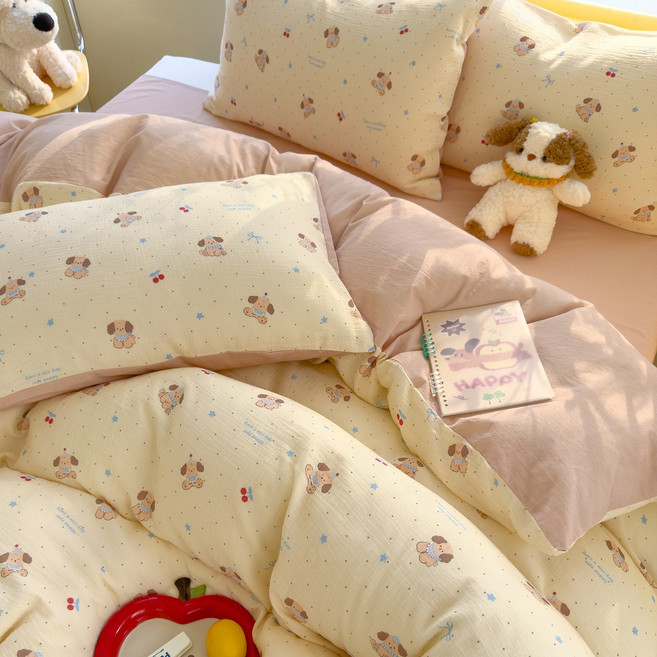 포근달 꽃무늬 캐릭터 목면 이불 고밀도 먼지없는 차렵이불 극세사 사계절 이불