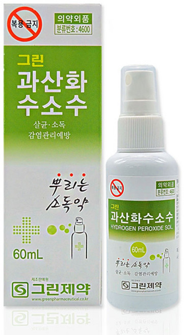 그린제약 과산화수소수 스프레이, 1개, 60ml