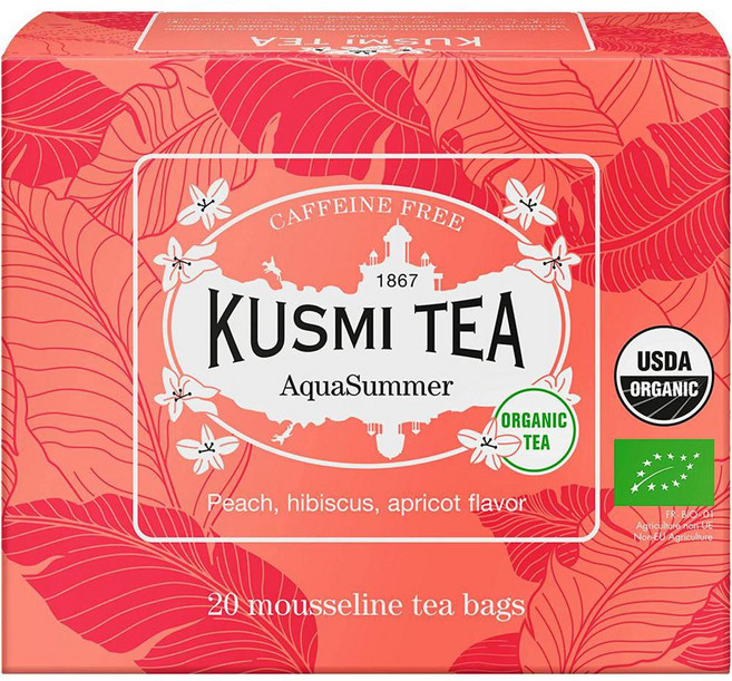 차 티 쿠스미 아쿠아서머 2.0g x 20티백 1팩 개별 포장 없음 유기 JAS 인증 과일티 품