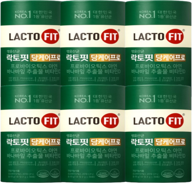 종근당 락토핏 당케어 프로 30포 6개, 2g, 180개