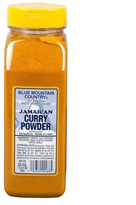 Blue Mountain Country 자메이카 카레 파우더 - 623.7g22온스 쉐이커 병 고기 해산물 채소 등 정통 서인도, 623.7g, 1세트