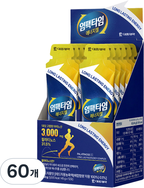 대웅제약 임팩타임 에너지젤, 45g, 60개