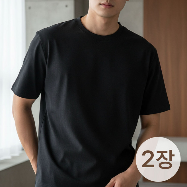 [남여공용] 소로나 무드 베이직 반팔 티셔츠 1+1