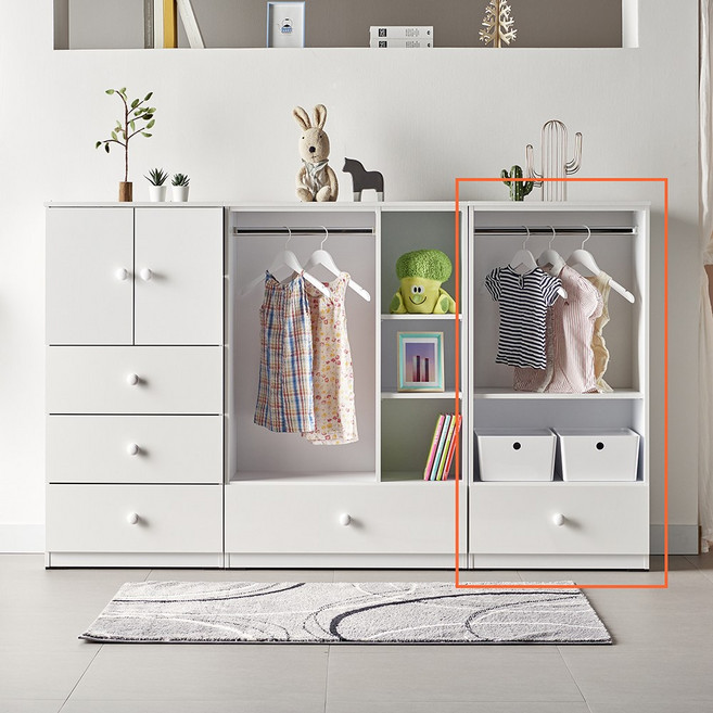 모드니가구 LPM옷장 베이비장 아동 유아 서랍장 쥬니어장 아기옷장 아기옷수납장 수납장 유아가구 학생가구 어린이옷장 어린이서랍장, 화이트