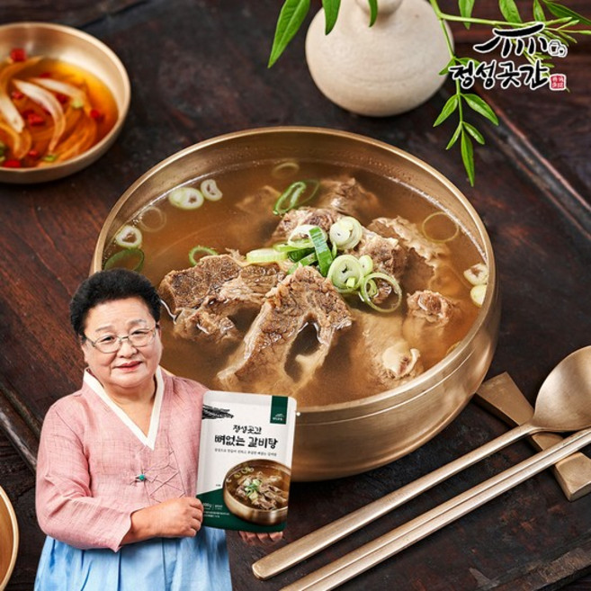 정성곳간 강순의 명인의 뼈 없는 갈비탕 800g 6팩, 없음