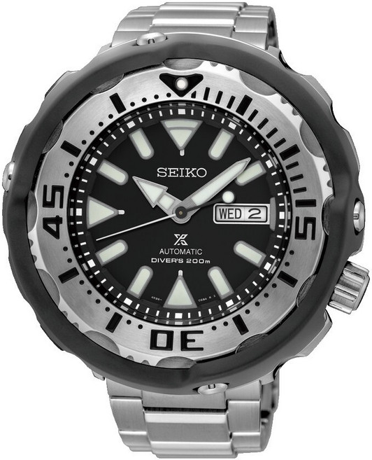 9위 - [Seiko] 세이코 프로스펙스 SRPA79 다이버 튜나 스틸 실버 4R36 오토매틱 시계 200m 루멘 데