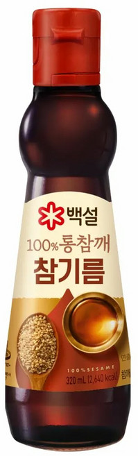 원하프100%통참깨참기름 320ML백설, 300ml, 1개