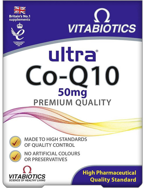 영국 비타바이오틱스 울트라 코엔자임 큐텐 50 mg Vitabiotics Coenzyme, 6개, 60정
