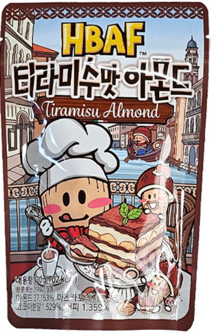 바프 티라미수맛 아몬드, 120g, 1개
