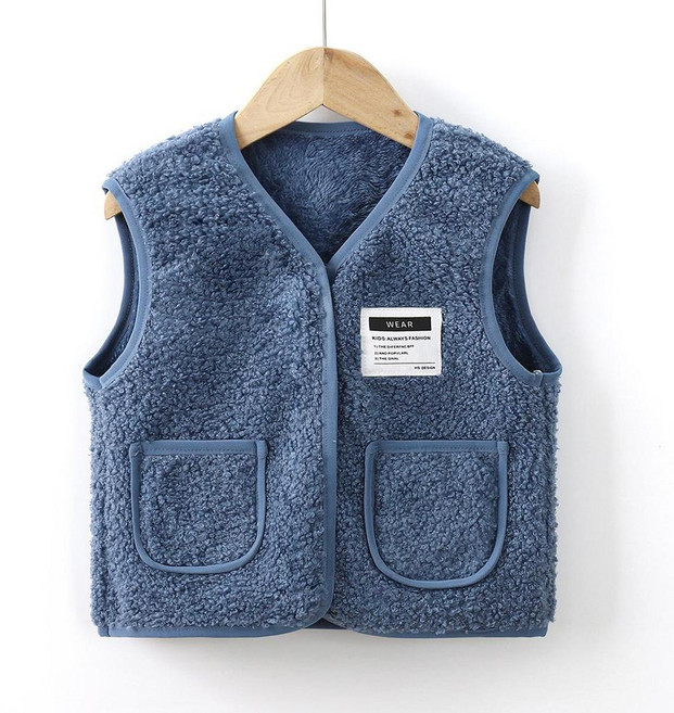 【洁白】嬰兒馬甲加絨 秋冬 坎肩兒童春秋保暖 背心 外穿馬夾寶寶童裝可外穿