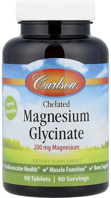 단백질 비타민 철분 마그내슘 칼슘 Carlson 킬레이트화 마그네슘 글리신산 200mg 90정 고루고루섭취해주세요, Carlson킬레이트화마그네슘글리신산200mg90정 - 쿠팡