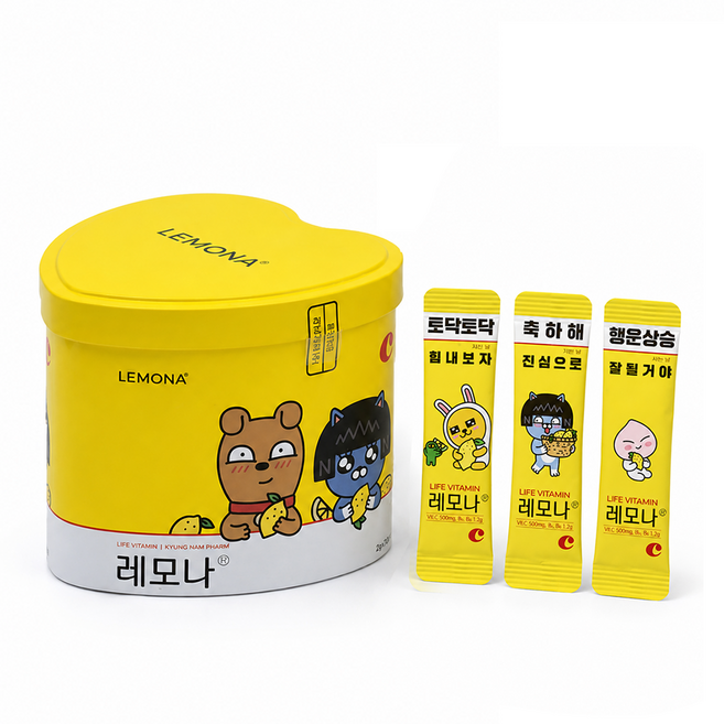 [경남제약] 카카오프렌즈 레모나산 2G 70포, 140g, 1개