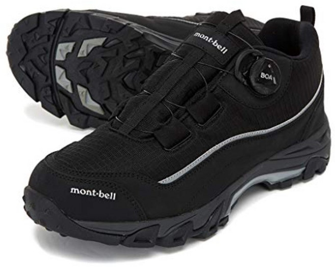 Mont-bell 몽벨 남성용 River Low Cut 등산화 블랙