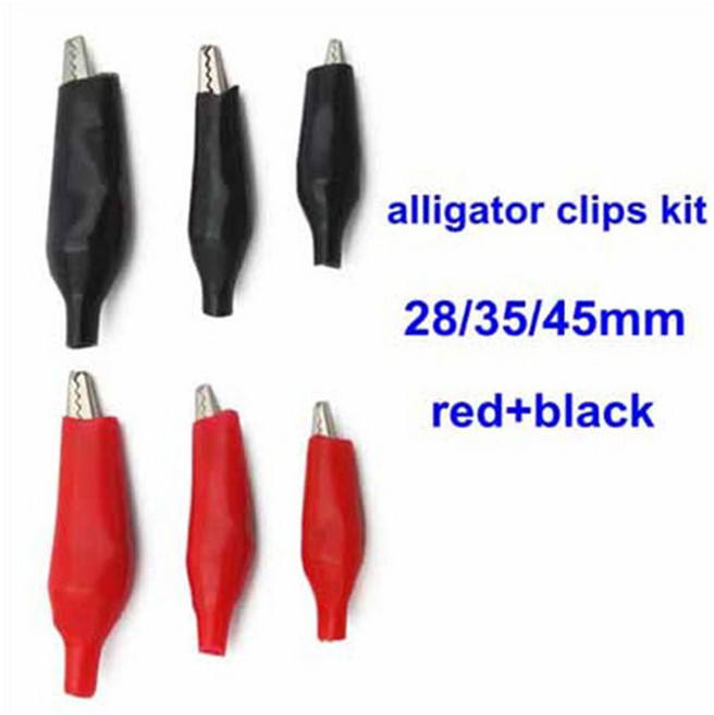 악어클립 전선집게 도색집게 전선 커넥터 테스터 diy, 1개, 레드