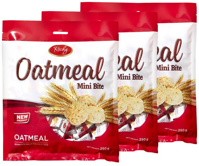 오트밀미니바이트스낵, 250g, 3개