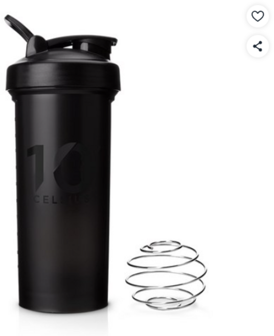 10도씨 블렌딩 쉐이커보틀 프로 + 블랜더볼, BLACK, 1L, 1개